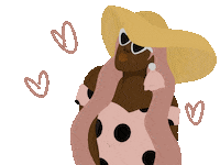 Beach Kiss Sticker
