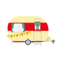 Obelink shopping camping caravan campen Sticker
