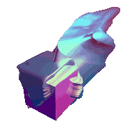 3D Blob Sticker by Vince Mckelvie
