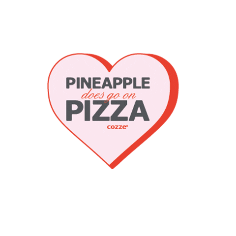 CozzePizzaOvens giphyupload pizza pineapple pineapplepizza Sticker