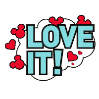 Love It Heart Sticker by Mickey Mouse