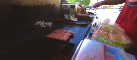 hot dogs peace GIF