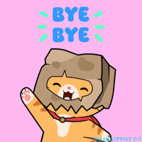 See Ya Goodbye GIF by Silly Kitties