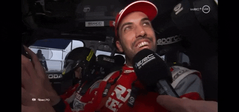 FIA-ERC giphyupload happy laugh go GIF