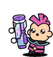 Mobile Game Pink Sticker