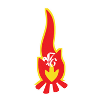 Fire Flame Sticker by 76th Scout Group Strovolos - 76 Scouts
