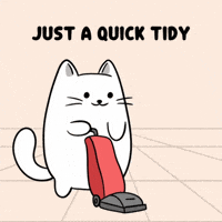 Reset White Cat GIF by MESA My Emotional Support Animal
