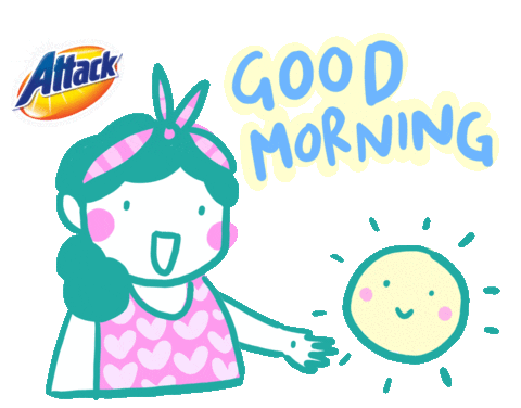 SolusiIbuAttack giphyupload happy good morning sun Sticker