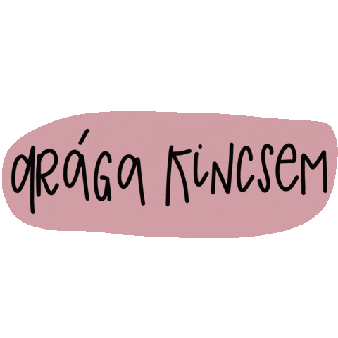 Draga Kincs Sticker by barbhandesign
