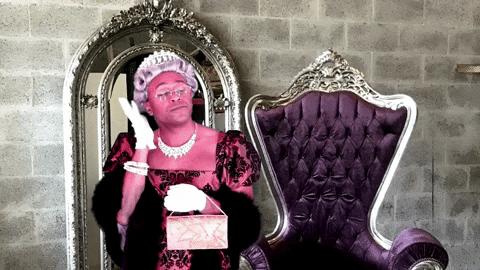 unimpressed the queen GIF by Robert E Blackmon