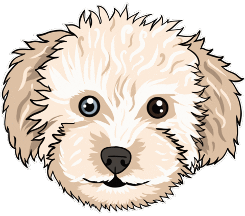 Dog Smile Sticker by Monica Yates Health
