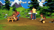 Dance Camping GIF by Moonbug