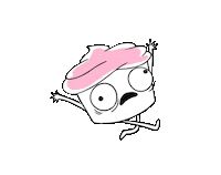run sticker by BuzzFeed Animation