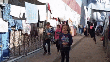 Video Shows Living Conditions for Displaced Palestinians in Khan Yunis Camp