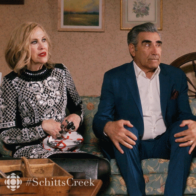 Scared Schitts Creek GIF by CBC