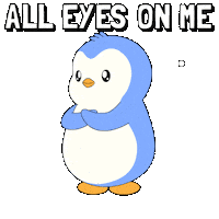 Looking I See You Sticker by Pudgy Penguins