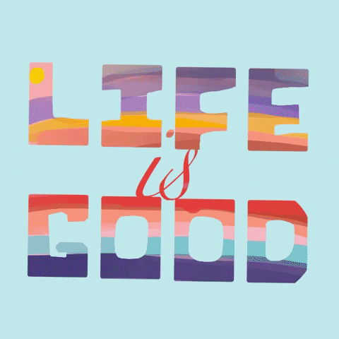 mikahall sunset life is good GIF