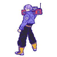 Dragonball Trunks Sticker