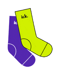 TheIckCo socks ick icky the ick Sticker