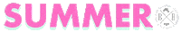 summer pink Sticker by Blush and Blow London