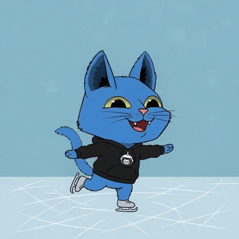 Happy Ice Skating GIF by Doge Pound