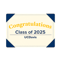 Class Of 2025 Sticker by UC Davis