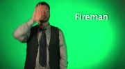 sign language fireman GIF by Sign with Robert