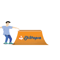 Sk8topiaMX kids shop skate skater Sticker