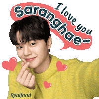 Song Kang Love Sticker by Realfood Winta Asia