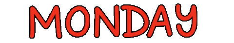 Monday Weekday Sticker