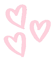 Pink Hearts Sticker