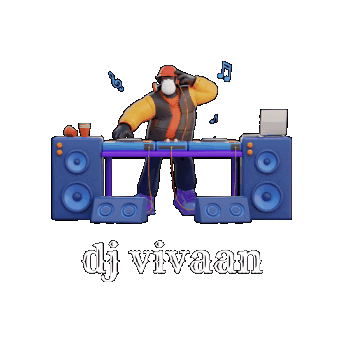 djvivaan giphygifmaker dj night vivan Sticker