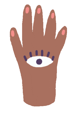 Eye Hand Sticker by Sara Maese