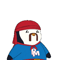 Not Funny Lol Sticker by Pudgy Penguins