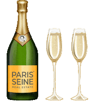 happy party Sticker by Paris Seine Immobilier