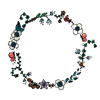 kenziecards wreath flowerpower kenziecards flowerwreath Sticker