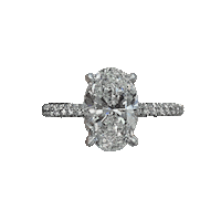 Ring Oval Diamond Sticker by Lauren B Jewelry