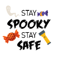 AEPOhio halloween safety spooky season flashlight Sticker