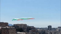 Italian Air Force's Frecce Tricolori Drape Genoa in Italian Colors With Flyover Display