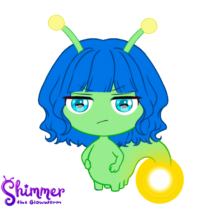 Mood Whatever Sticker by ShimmertheGlowworm