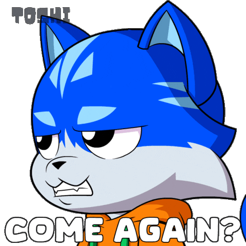 Confused Excuse Me Sticker by Toshithecat