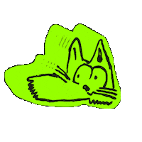 Cat Kat Sticker by Kaaitheater