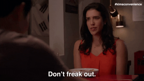 Stay Calm Nicole Power GIF by Kim's Convenience