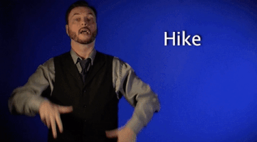 sign language hike GIF by Sign with Robert