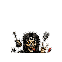 Heavy Metal Rock Sticker