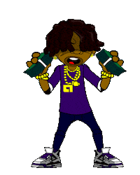 Hip Hop Money Sticker