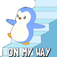 Coming On My Way Sticker by Pudgy Penguins