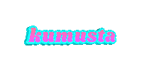 Filipino Kumusta Sticker