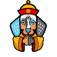 Dachshund Gongxifacai Sticker by Hello Human