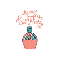 Happy Birthday Sticker by Queen City Yarn
